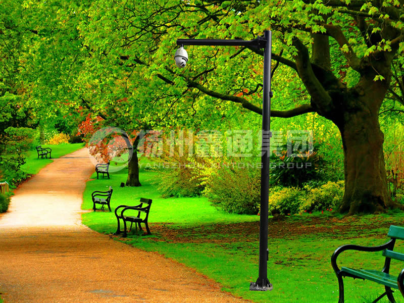 DJG-026，電子監(jiān)控桿，公園監(jiān)控桿